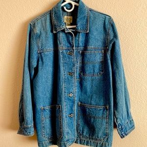 Vintage Denim Barn Coat Womans sz S excellent condition barely worn light blue